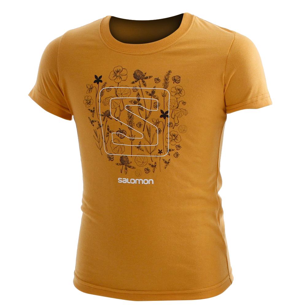 SALOMON UK POPPY SS G - Kids T-shirts Yellow,WEOR59241
